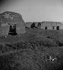 (PD) Photo: Keystone-Mast Mission Nuestra Señora de la Soledad in an advanced state of deterioration, circa 1900.