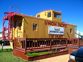 Yellow caboose