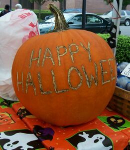 The classic giant pumpkin, used as a holiday decoration.