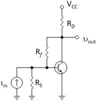 Collector-to-base biased bipolar amplifier.