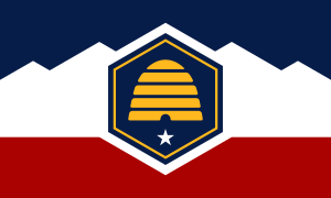 Image of the state flag of Utah