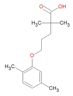 Gemfibrozil structure.jpg